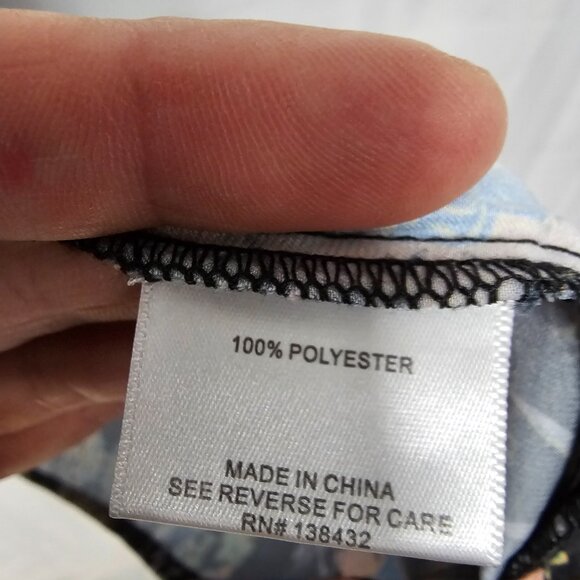 Modcloth Tank Peacock Art Deco Black Whimsigoth Goth Boho Floral 1X - Picture 9 of 11